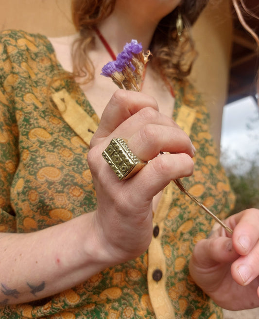 Brass Sand Casted Ring